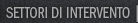 Settori di intervento